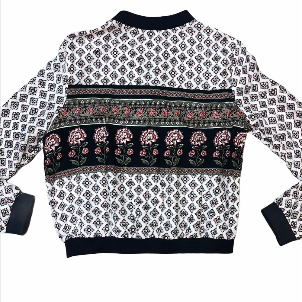 Print Lightweight Bomber Style Jacket - Picture 9 of 10